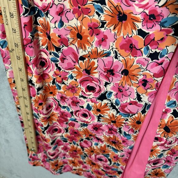 NWT Alexia Admor Dress 4 Strapless Pink Floral Slit Spring Feminine Bloomcore - Picture 6 of 14